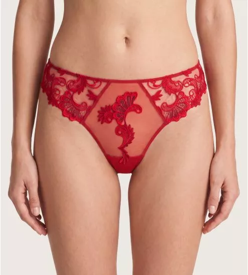 Slip séduction Dressing Floral ROUGE