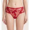 Shorty red floral dressing