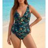 Maillot de bain une piece femme Cenote Vert Pin