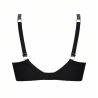 Soutien gorge bien-être Cuir Sexy Noir Argent