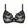 Soutien gorge bien-être Cuir Sexy Noir Argent