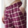Pantalon à carreaux rose en coton Mix & Match Pink