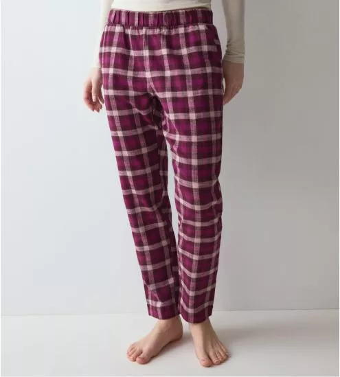 Pantalon à carreaux rose en coton Mix & Match Pink