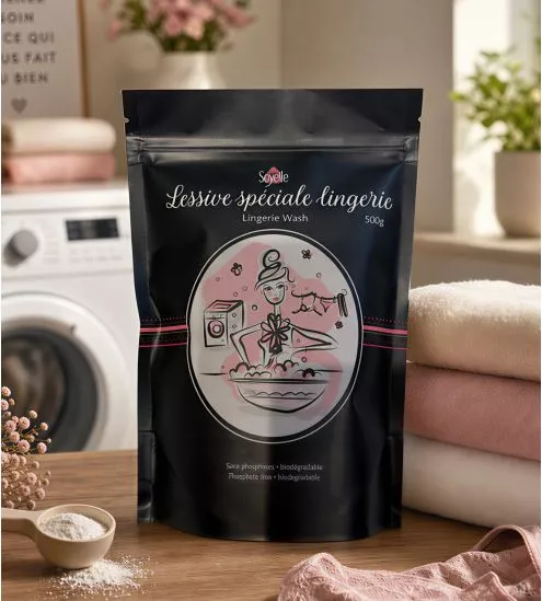 Lessive pour lingerie - pochon 500g TRANSPARENT
