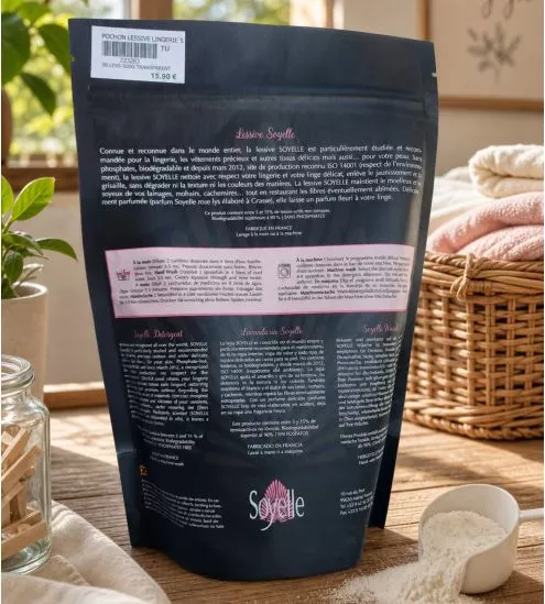 Lessive pour lingerie - pochon 500g TRANSPARENT