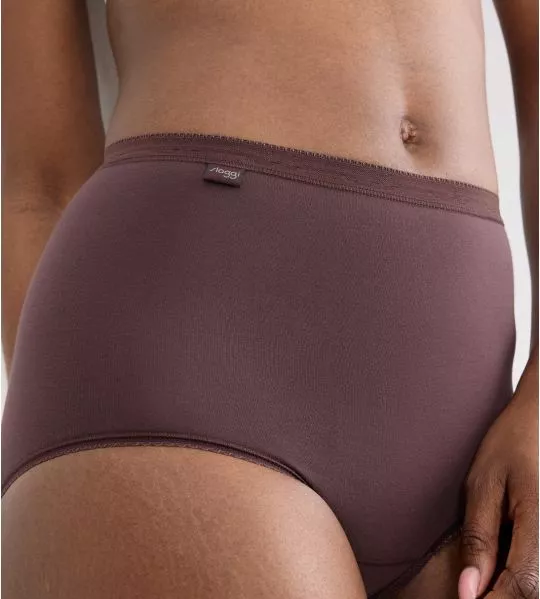 Lot de 4 Sloggi Basic+ Maxi Brown Combination