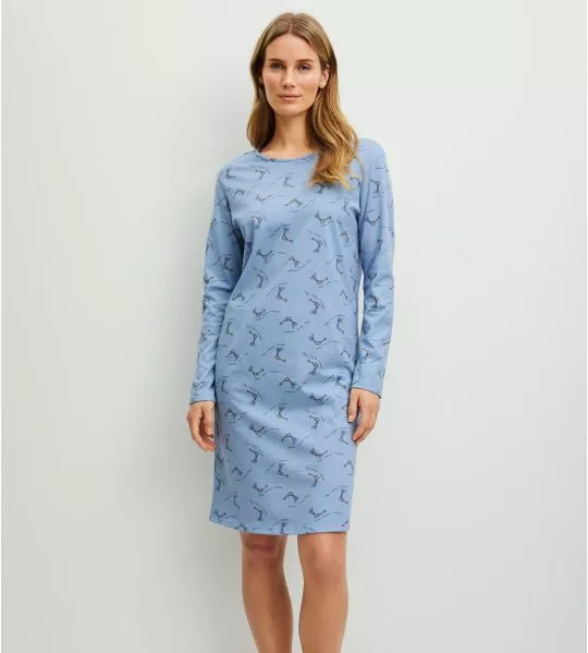 Langarm-Hemdbluse Hotel Nights Dusty Grey