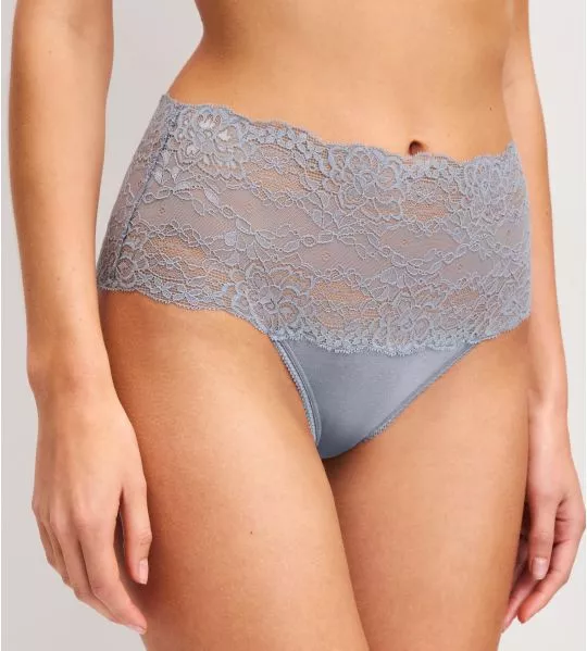Culotte taille haute dentelle Sensual Secrets Passat Grey