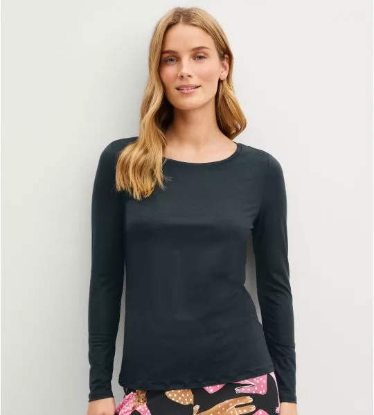 Wärmeregulierendes Langarmshirt Sleep Over M&M Classic Black