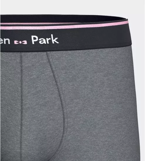 Lot de 2 boxers Gris Chiné/Marine