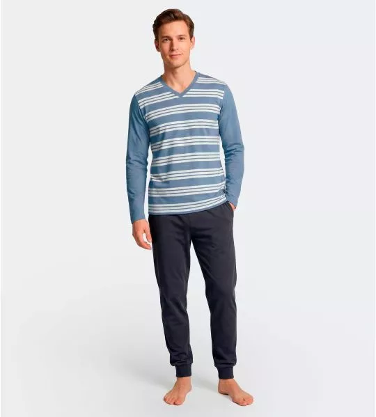 Infinity Stripes angezogene Pyjamas