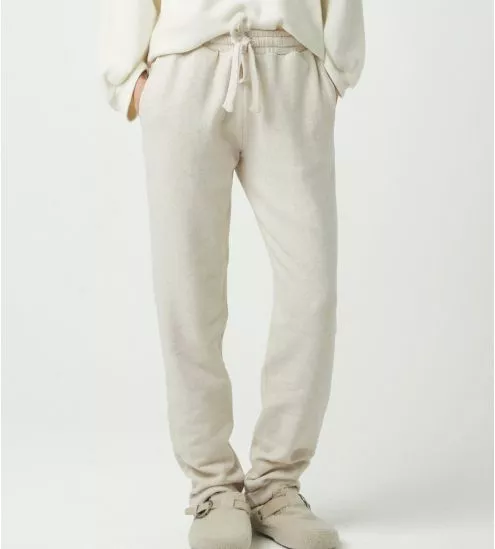 Pantalon de pyjama épais beige chiné PAMELA
