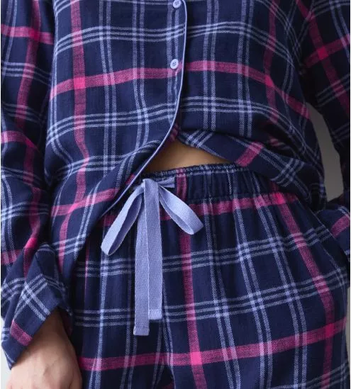 Pyjama à carreaux Boyfriend Blue