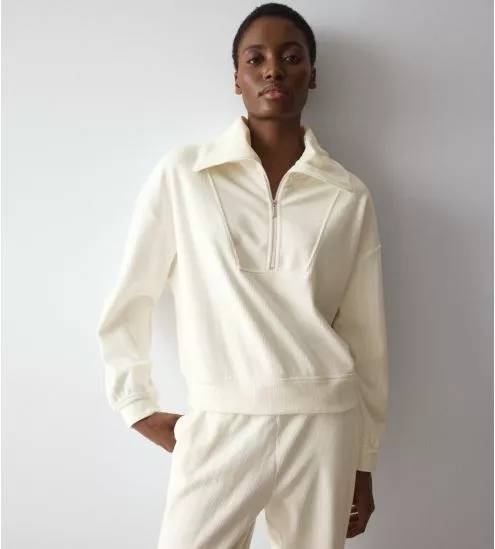 Pull en velours côtelé Silk...