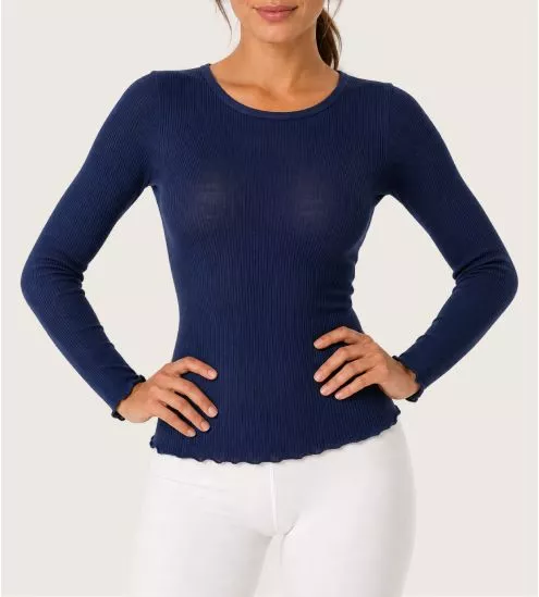 Navy blue thin wool and...