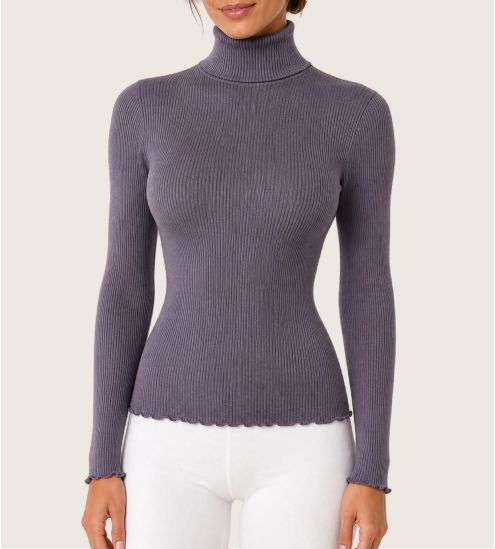 Pullover-Linienkragen...