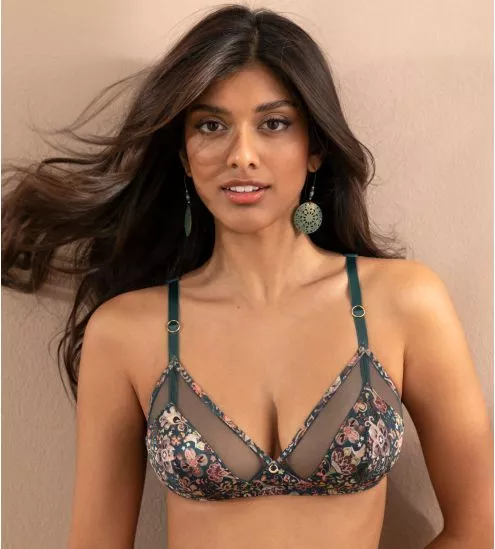 Soutien gorge sans armatures Bohème Intime Vert Bohème