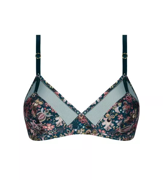 Soutien gorge sans armatures Bohème Intime Vert Bohème