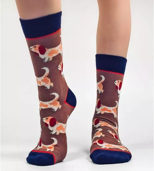 Chaussettes imprimé chiens