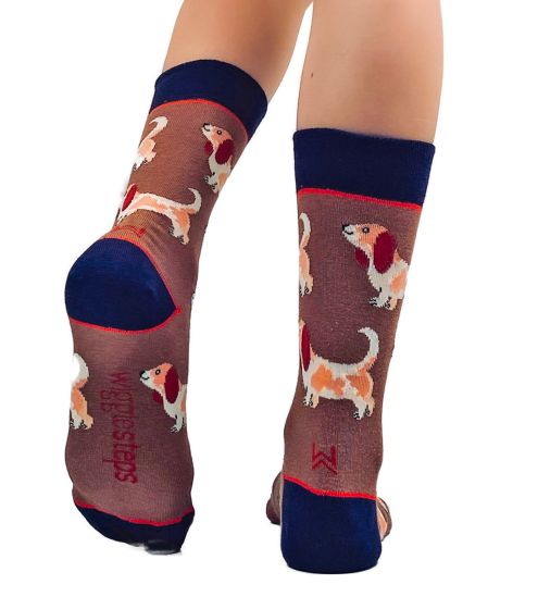 Chaussettes imprimé chiens