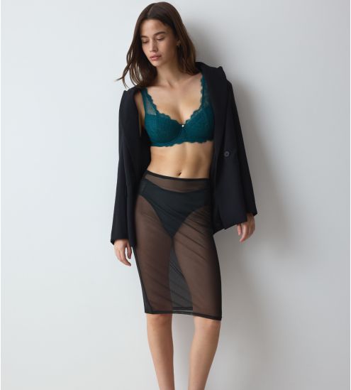 Soutien gorge à coques Amourette Sparkle Teal Green