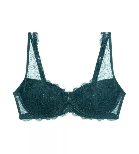 Soutien gorge à coques Amourette Sparkle Teal Green