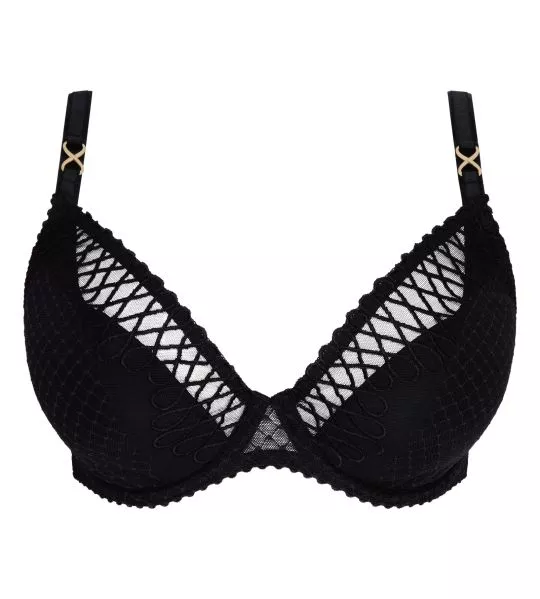Soutien gorge Plunge demi-mousse Jokko Noir