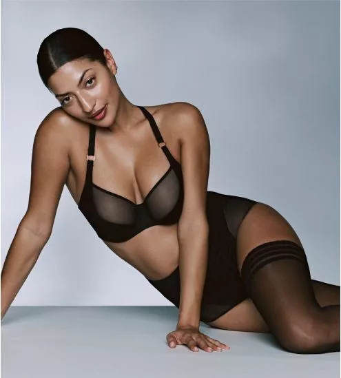 Culotte haute rétro sexy Sheary Noir