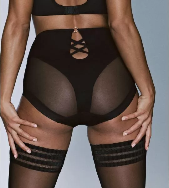 Culotte haute rétro sexy Sheary Noir