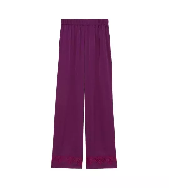 Pantalon de nuit Satin Secrets Mûre