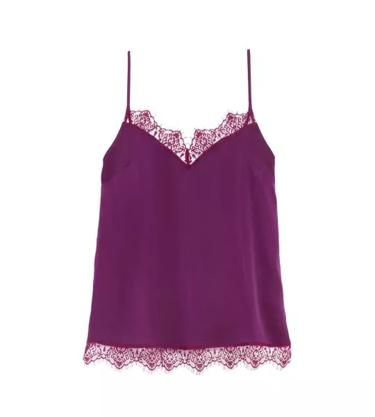 Top de nuit Satin Secrets Mûre