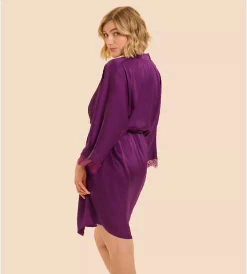 Satin-Bademantel Satin...
