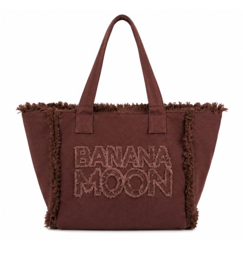 Sac de plage uni Chocolat 