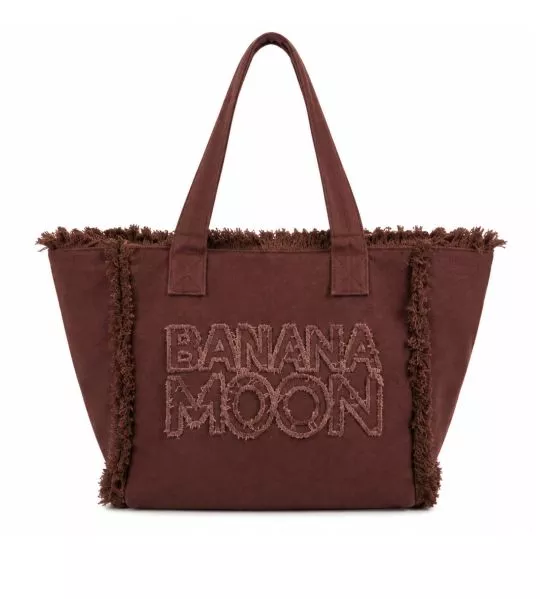 Sac de plage uni Chocolat 