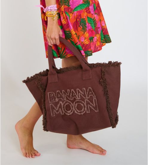 Einfarbige Strandtasche in...