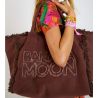 Sac de plage uni Chocolat 