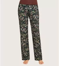 Pantalon de nuit imprimé Bohème Intime Vert Bohème