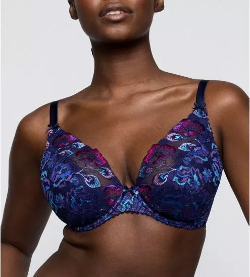 Deep Plunge Bra San Angel Water Blue