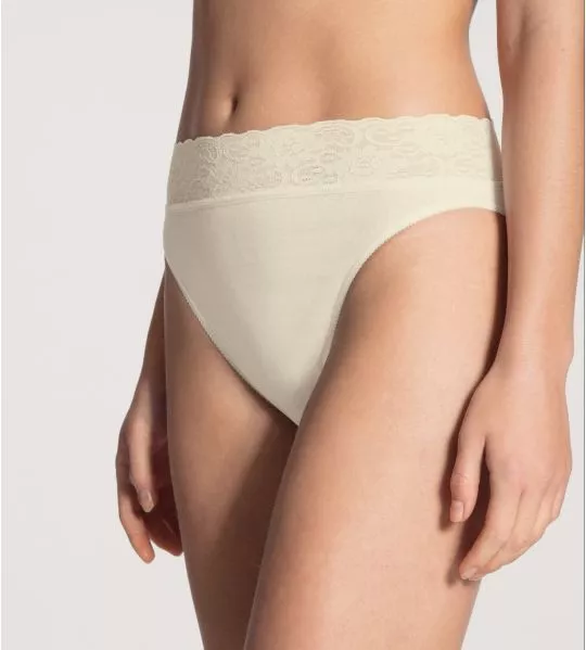 Slip ceinture dentelle Iconics Crème De Champagne