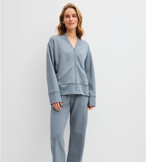 Veste d'intérieur zippée Natural Embrace Passat Grey