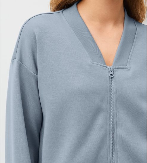 Veste d'intérieur zippée Natural Embrace Passat Grey