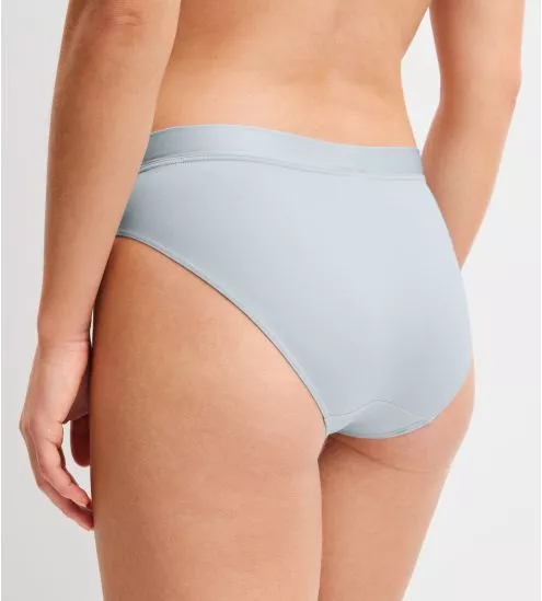 Slip avec bords en satin Cate Pearl Blue