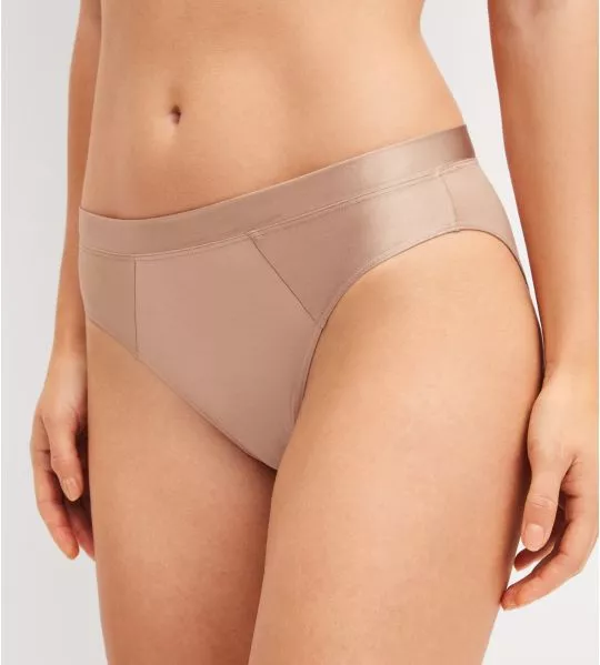 Slip avec bords en satin Cate Timeless Taupe