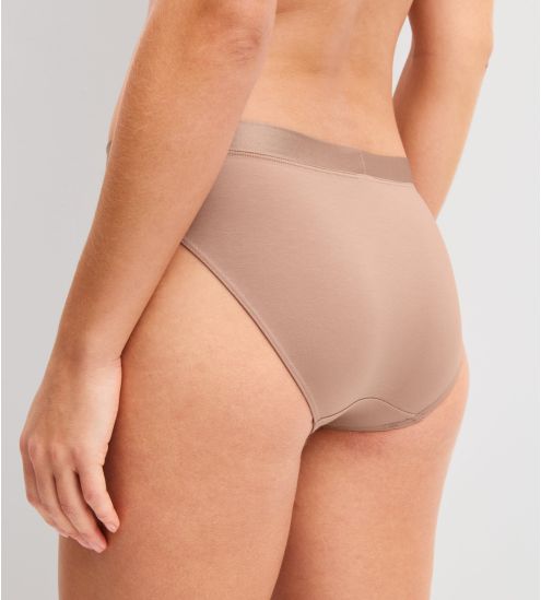 Slip avec bords en satin Cate Timeless Taupe