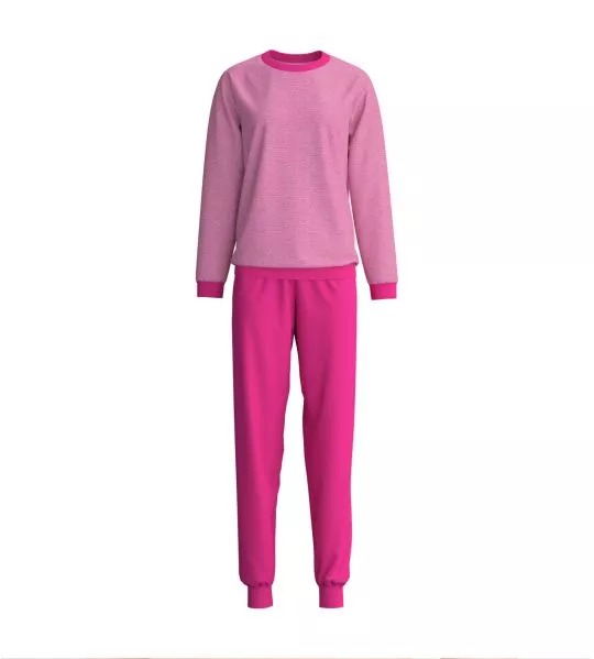 Pyjama en coton éponge avec bords resserrés Soft Dreams Very Berry