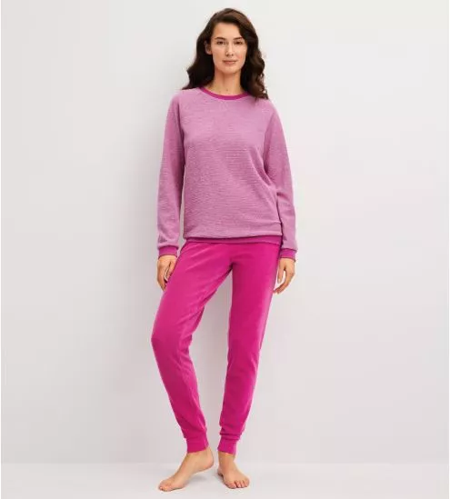Pyjama en coton éponge avec...