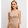 Débardeur beige en laine et soie True Confidence Desert Brown