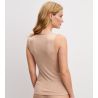 Débardeur beige en laine et soie True Confidence Desert Brown