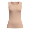 Débardeur beige en laine et soie True Confidence Desert Brown