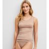 Débardeur beige en laine et soie True Confidence Desert Brown